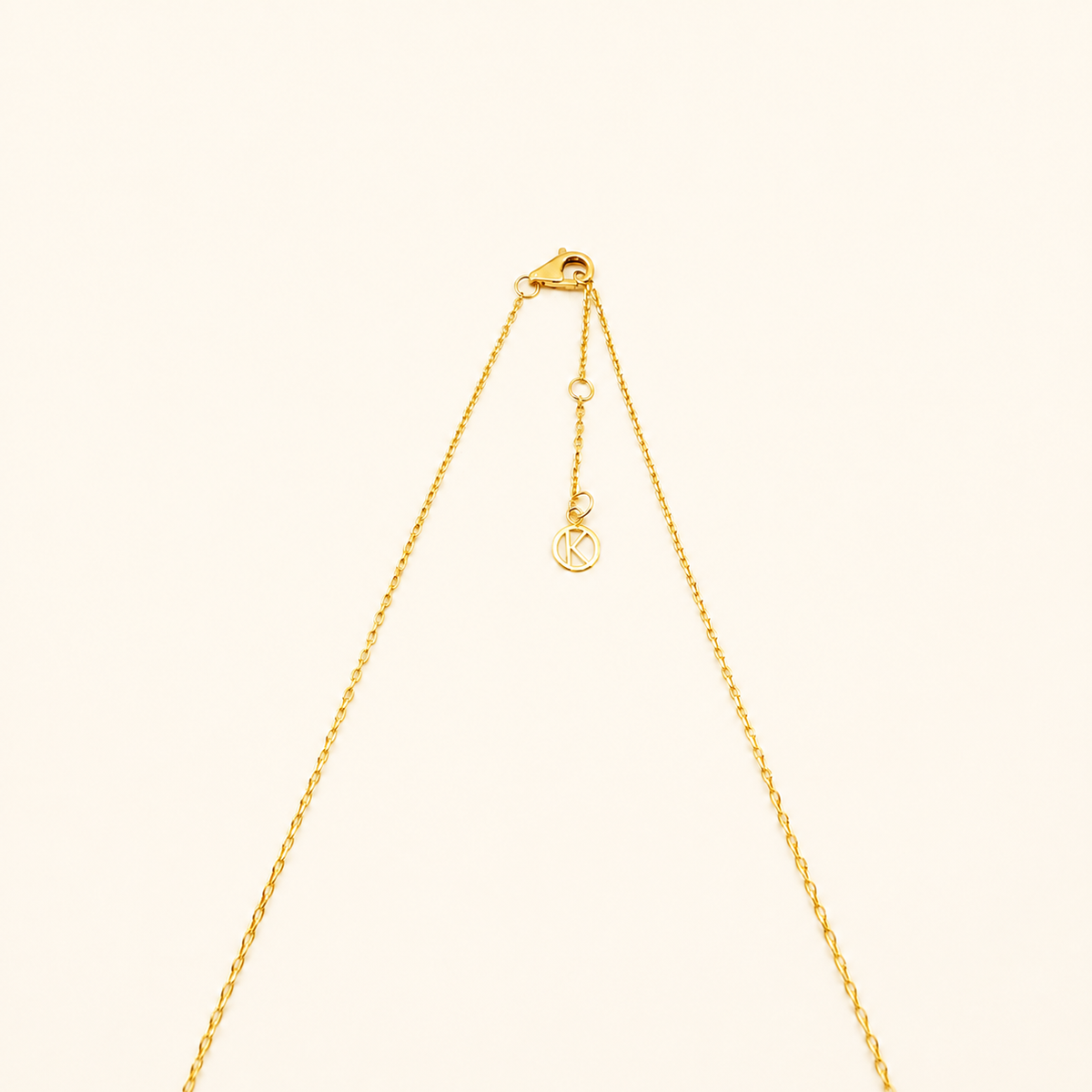 14K (585 əyar) Qızılından Minimalist Lövhəcikli Boyunbağı